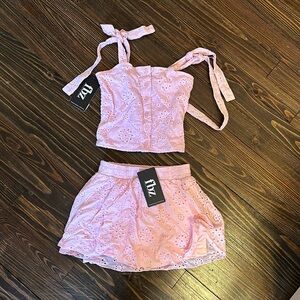 Flowers by Zoe Eyelet Skirt Set